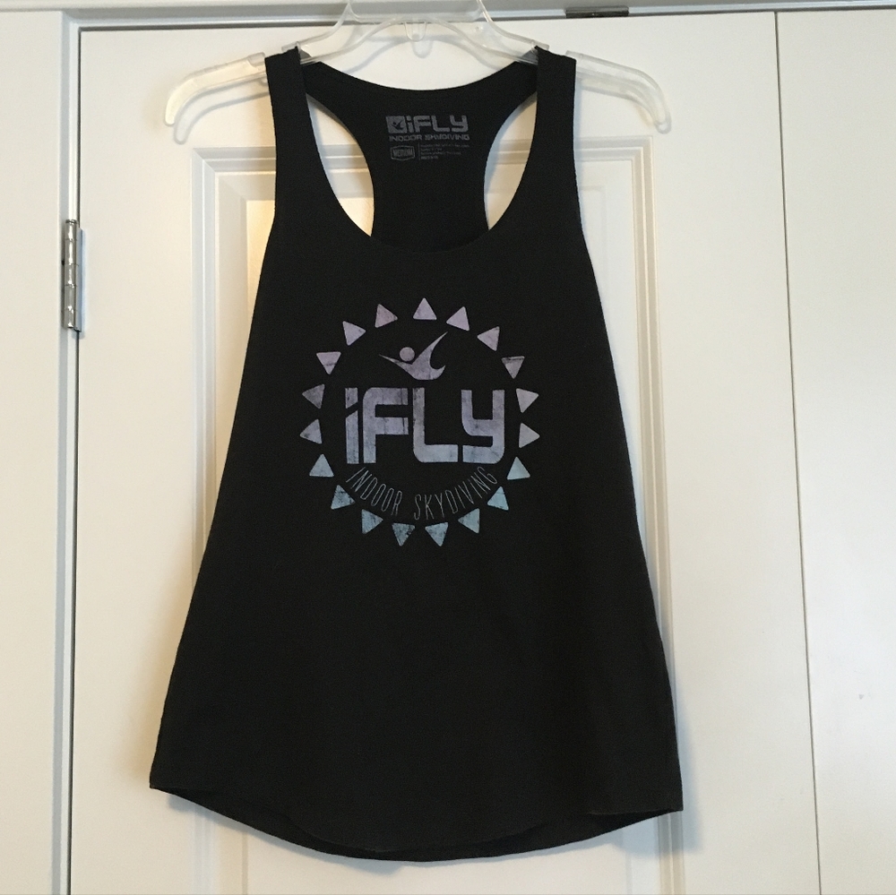 Black ifly tank top